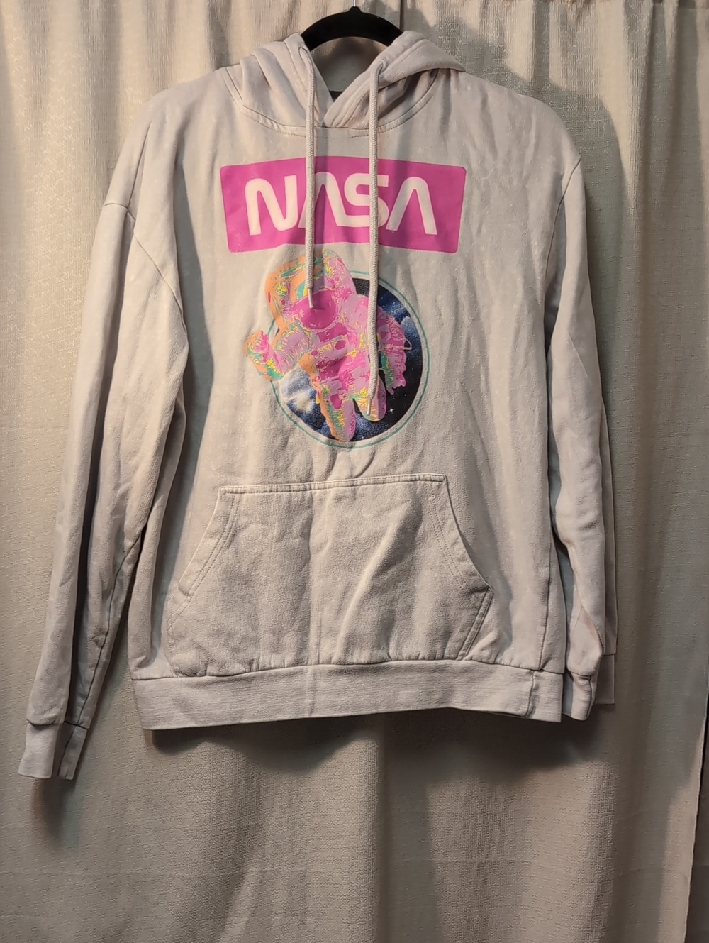 Hyper Space | NASA Neon Astronaut Graphic Pullover Hoodie